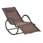 Zero Gravity Rocking Lounge Chair With Pillow | Brown