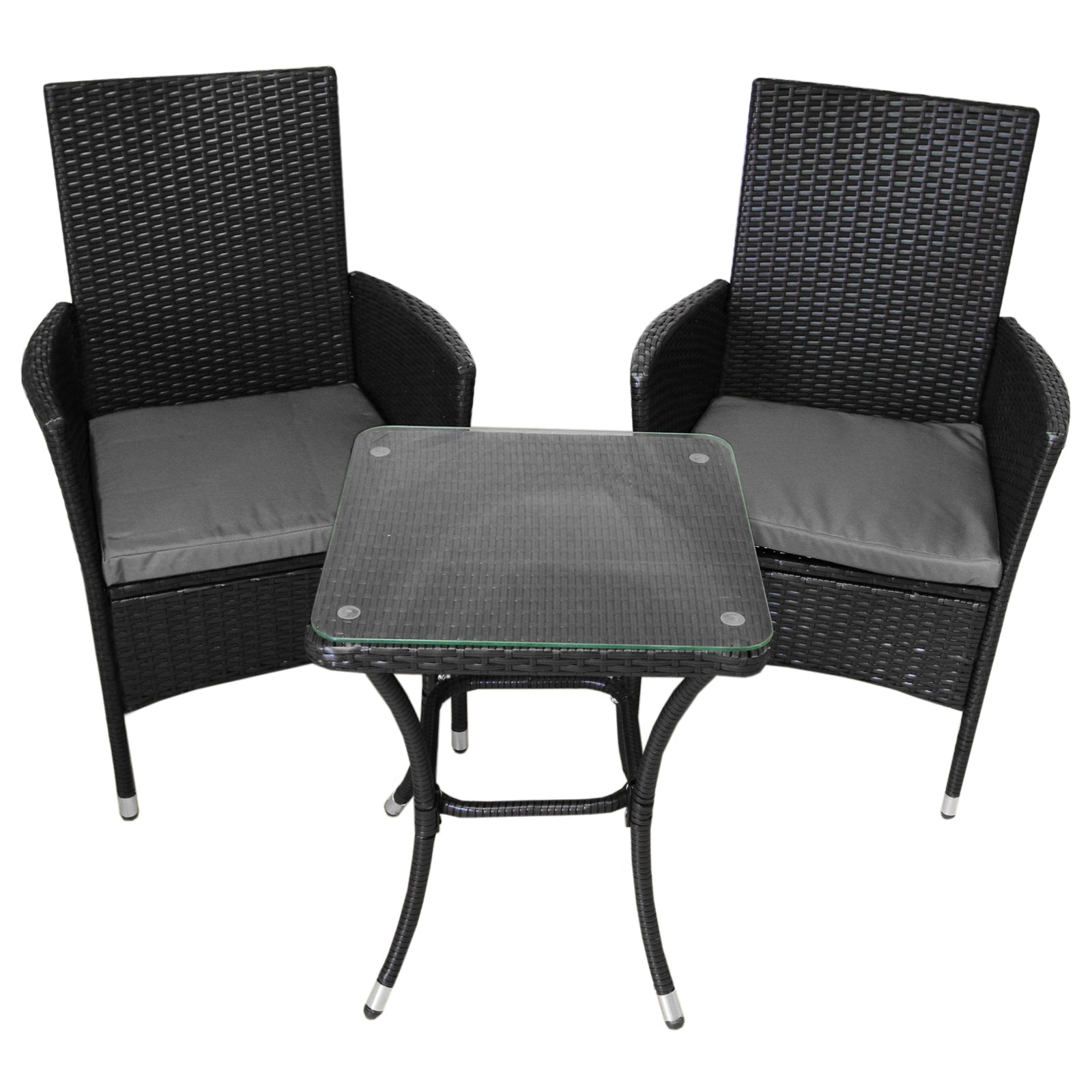 Rattan Bistro Set | Black
