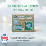 Non-Bio Laundry Detergent Sheets x 60 (Fragrance-Free)