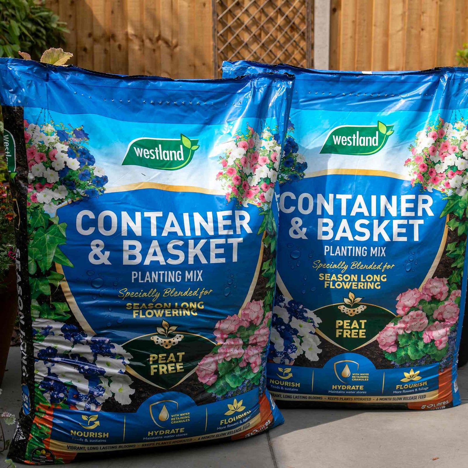 Container & Basket Planting Mix - Water Retaining, 6 Month Feed | 50l