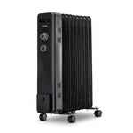 Oil Filled Radiator | Portable Electric Heater | 1500w | Black