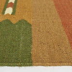 Lundi Kilim  Cotton & Jute Rug | 150cm x 220cm | Green