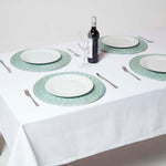 Handwoven Round Placemats Set Of 4 | 40cm | Green