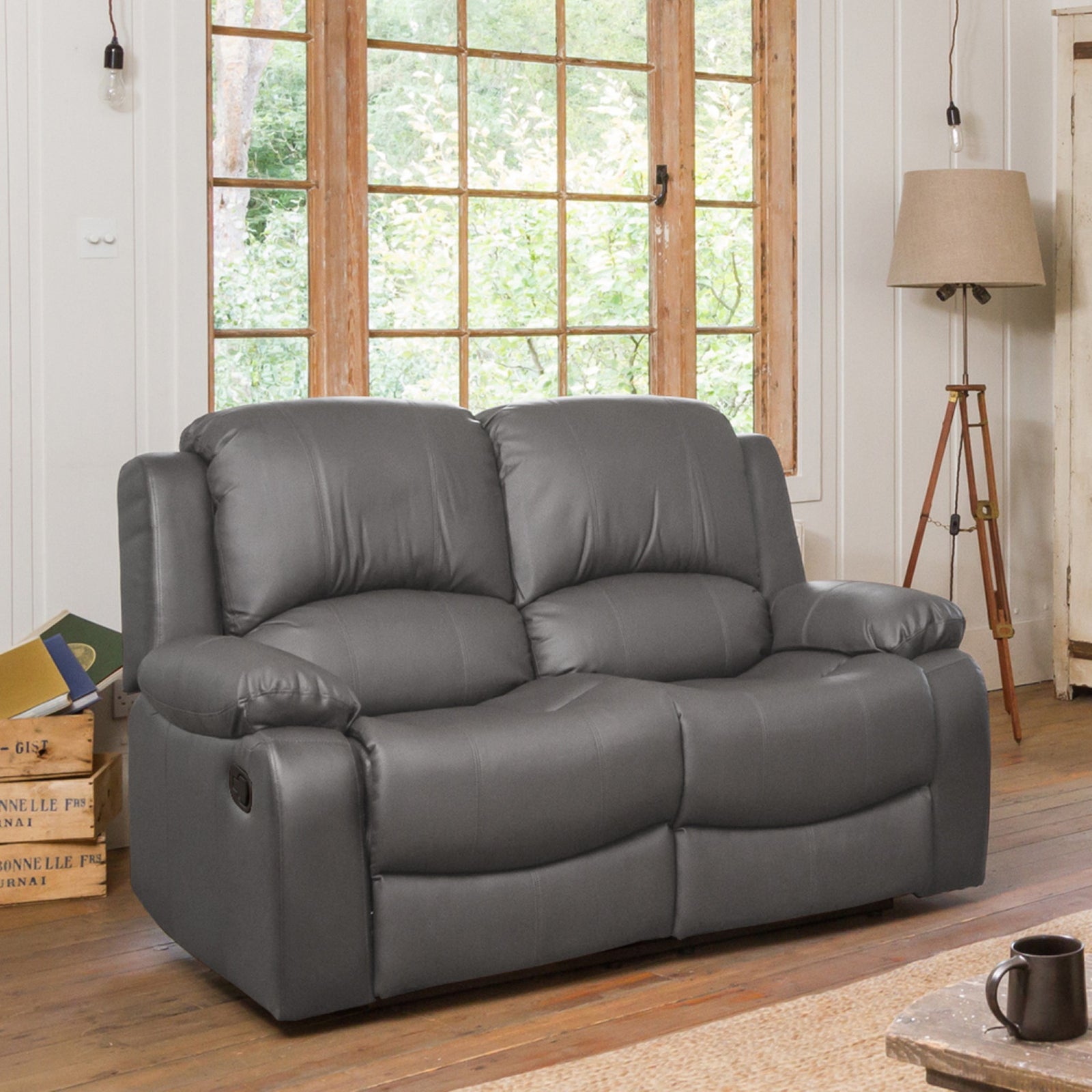 Glendale 2 Seat Manual Recliner Sofa | 2 | Grey