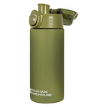 Push Lid Bpa Free 500ml Water Bottle | One Size | Olive