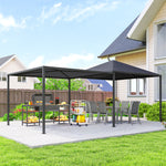 3x3 Or 3x6m Garden Gazebo With Extendable Awning