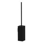 Toilet Brush, Black Matt, Wall-mounted. Collection Metric