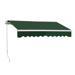 200cm W X 150cm D Outdoor Retractable Patio Awning For Window And Door | One Size | Green