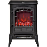 Freestanding Electric Fireplace With Realistic Flame Effect