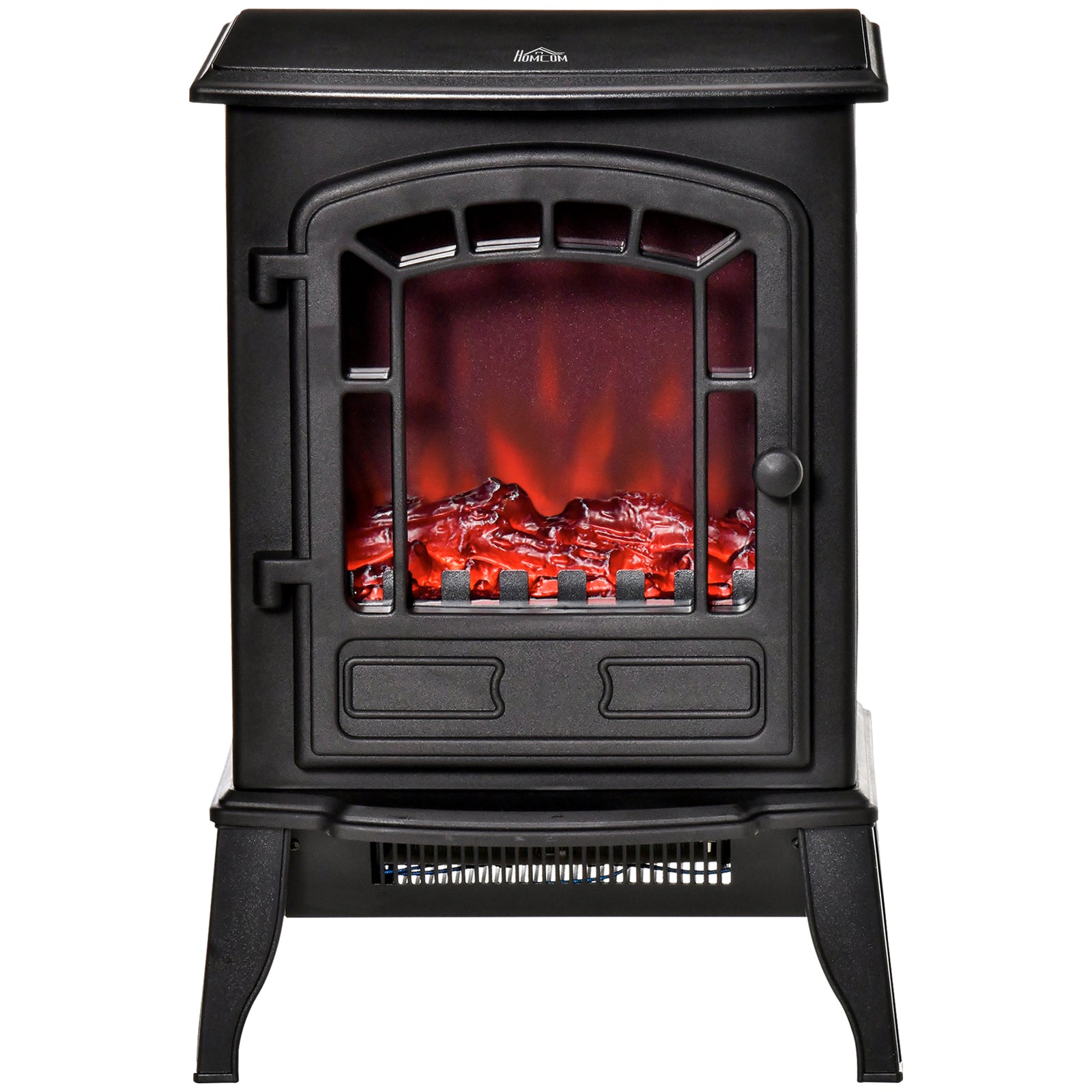 Freestanding Electric Fireplace With Realistic Flame Effect