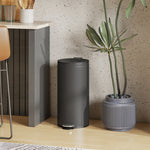 Kitchen Bin, 30 Litre Pedal Rubbish Bin With Removable Bucket | Black