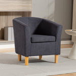Millie Fabric Accent Chair | Charcoal Grey