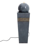 Modern Style Trapezoidal Water Polo Fountain With Warm Light Outdoor