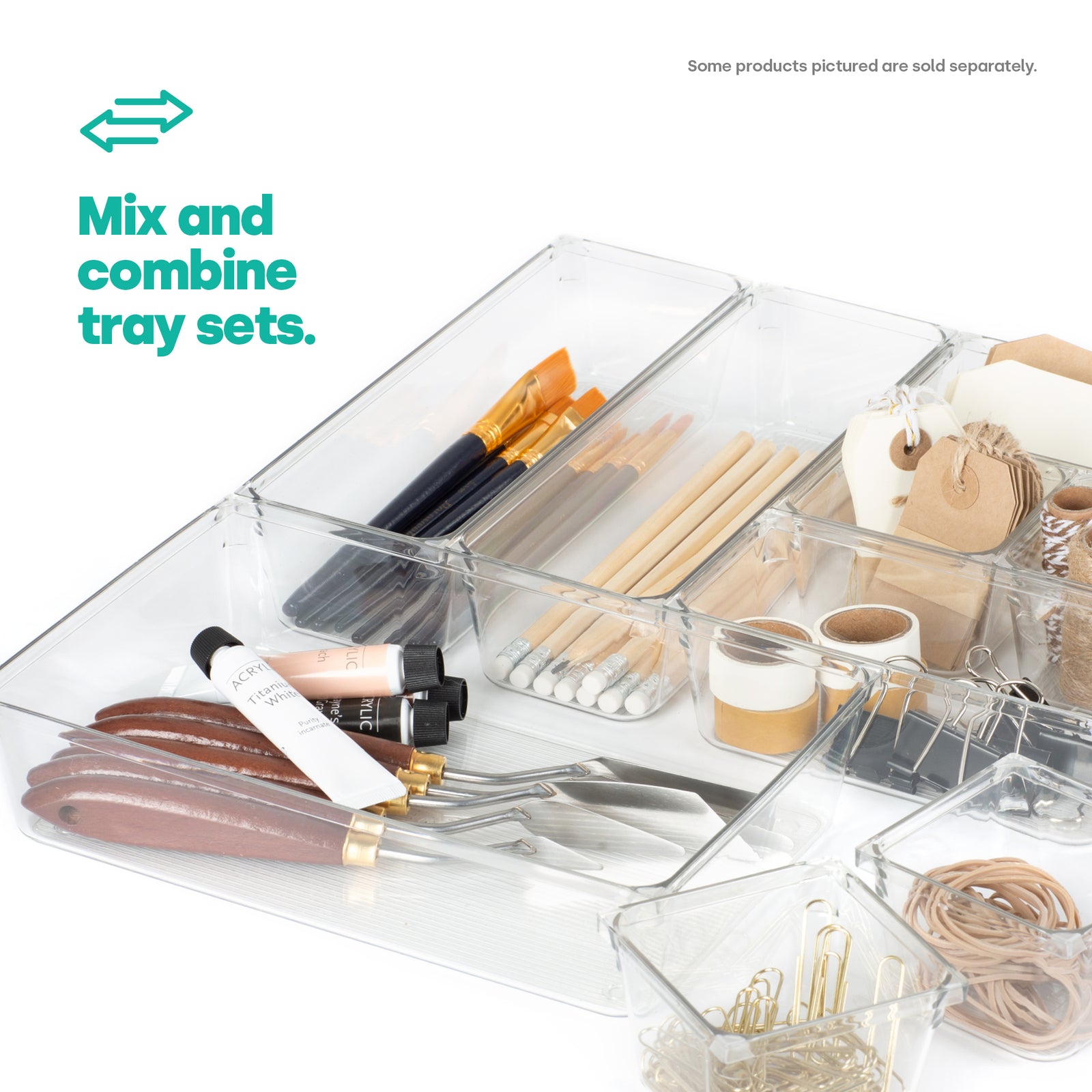 Drawer Organiser Tray Set - 4 Xlarge