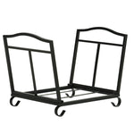 Foldable Firewood Log Rack W/ Scrolls