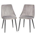 High Back Dining Chairs Modern Upholstered Velvet Touch