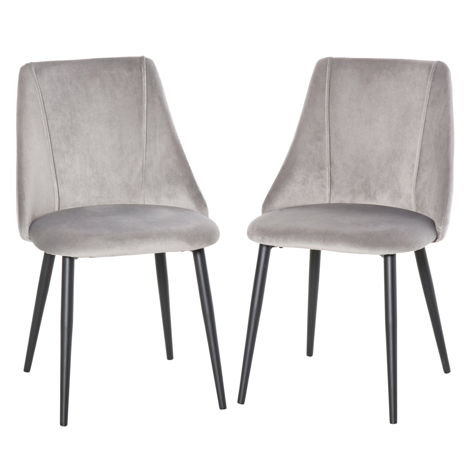 High Back Dining Chairs Modern Upholstered Velvet Touch
