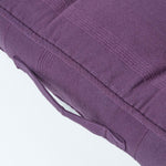 Rajput Ribbed Cotton Floor Cushion | 40cm x 40cm | Purple