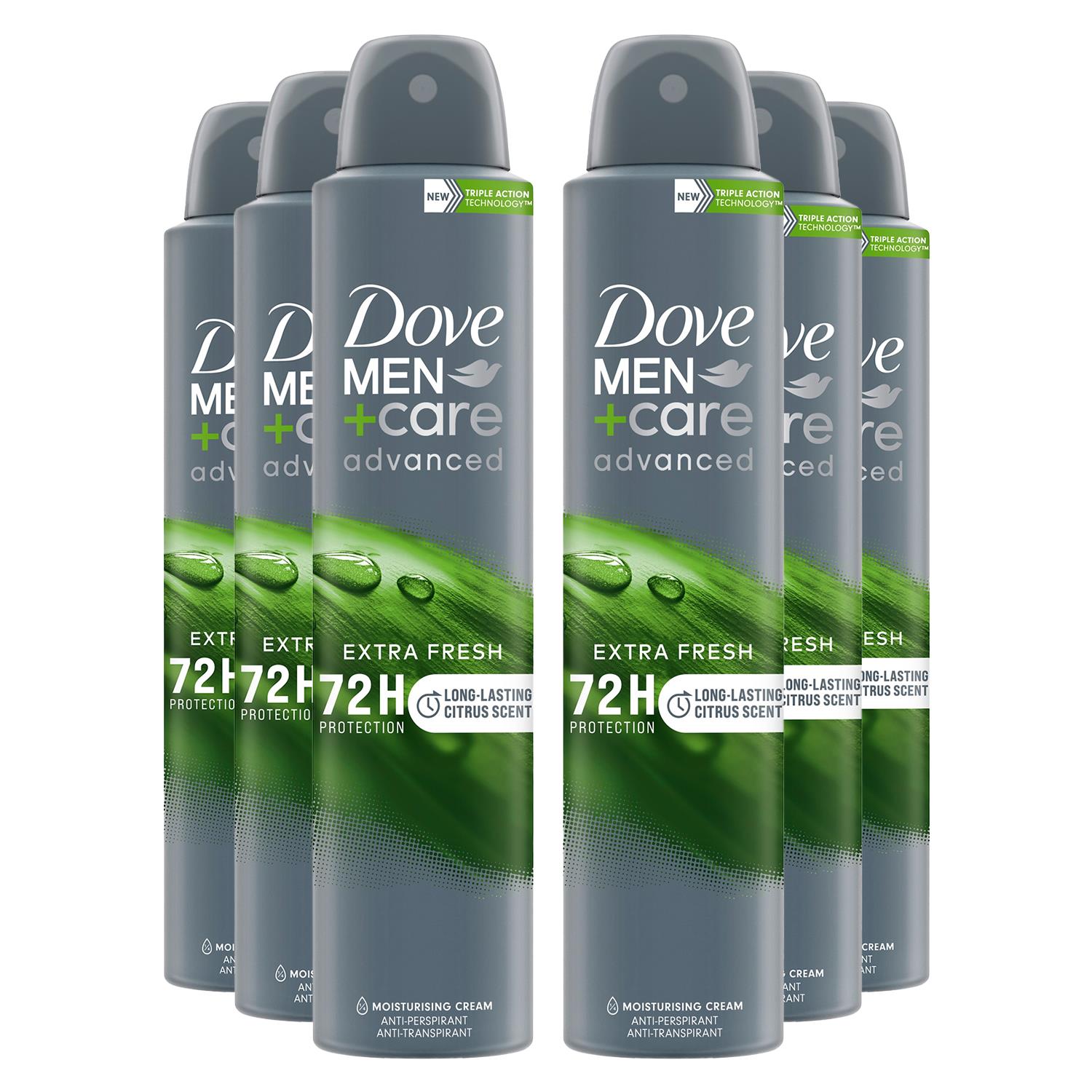 Anti-perspirant Men+care Advanced Extra Fresh 72h Protection Deo, 6x 200ml