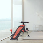 Sit Up Bench With Resistant Rope And Twist Disc | Black