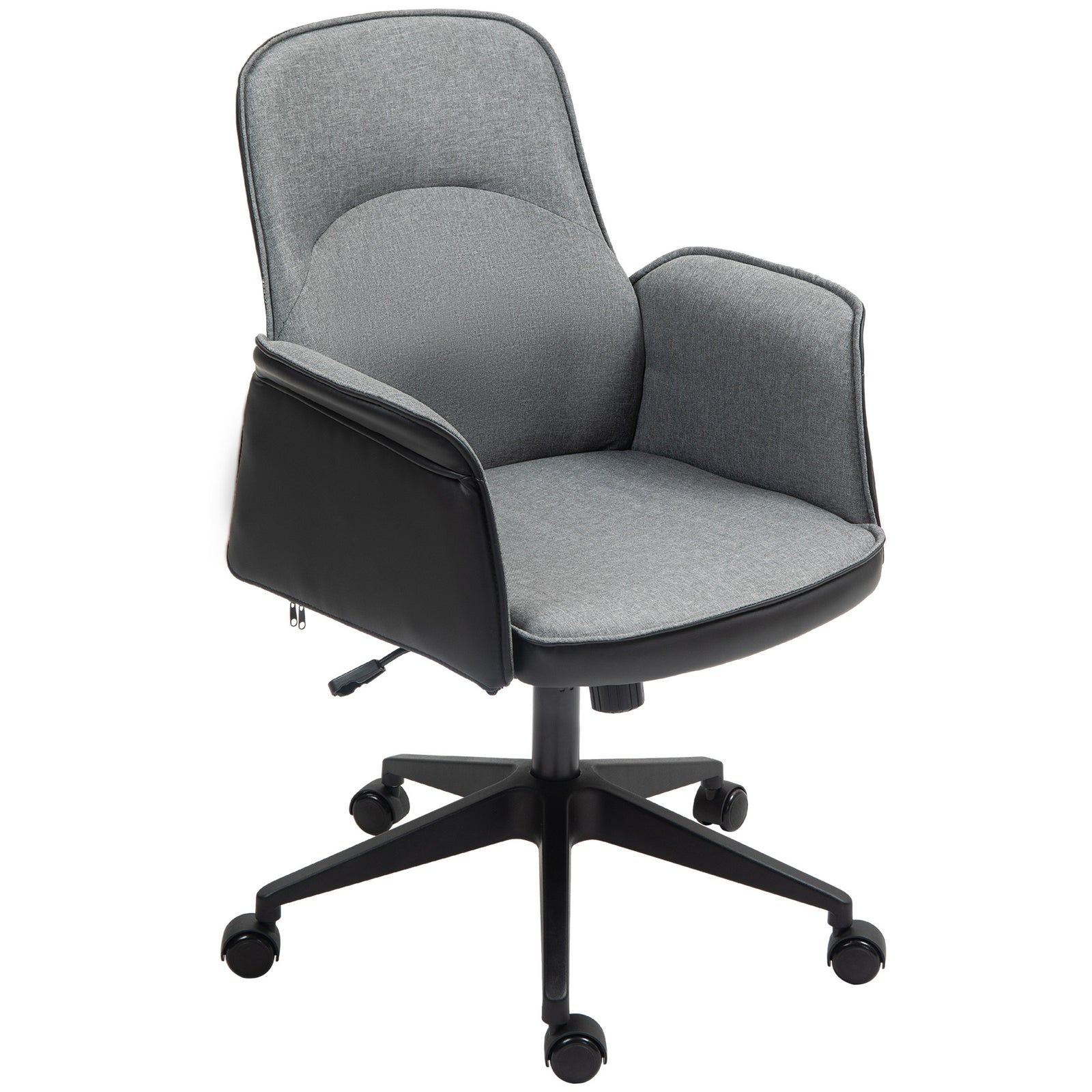 Office Chair, Linen Desk Chair With Adjustable Height