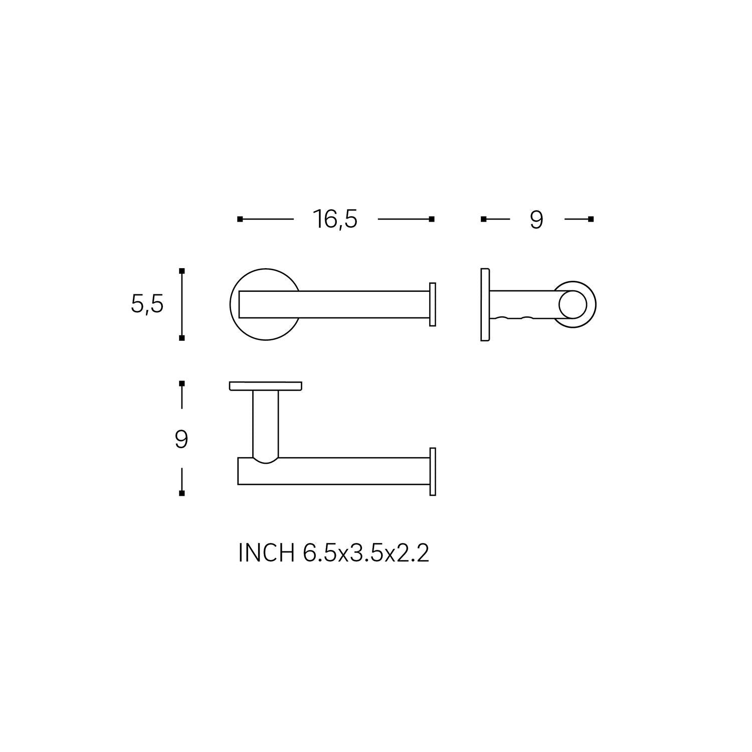 Toilet Roll Holder, Stainless Steel, Wall-mounted Collection Architect S+