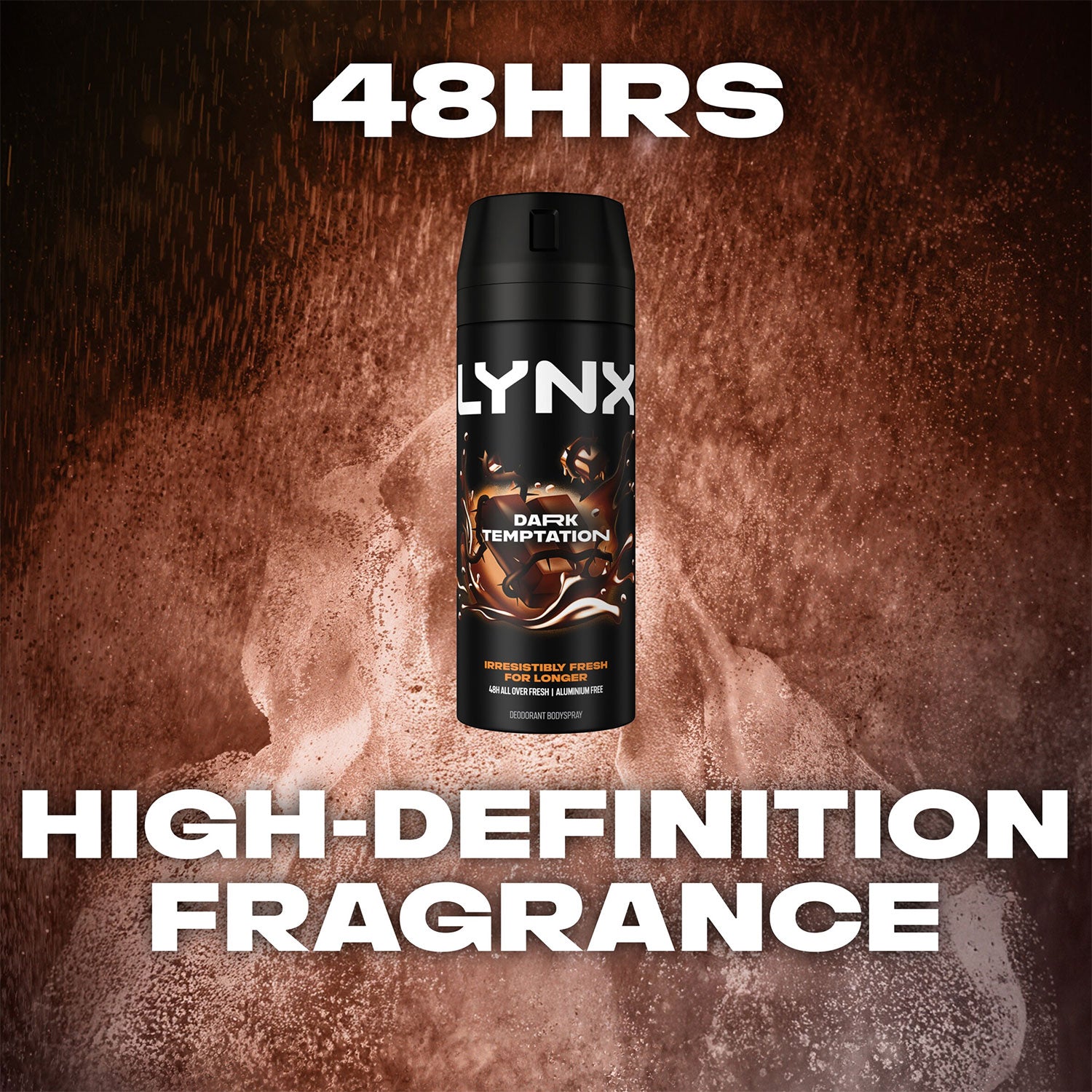 Body Spray Dark Temptation 48-h High Definition Fragrance Deo, 3x 150ml