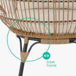 Havana Rattan Cocoon Chair - Natural