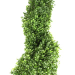 Artificial 125cm Uv Resistant Plastic New Boxwood Spiral Tree - 920 Leaves