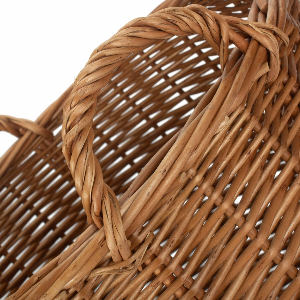 Light Steamed Wicker Storage Bin | Small | Brown
