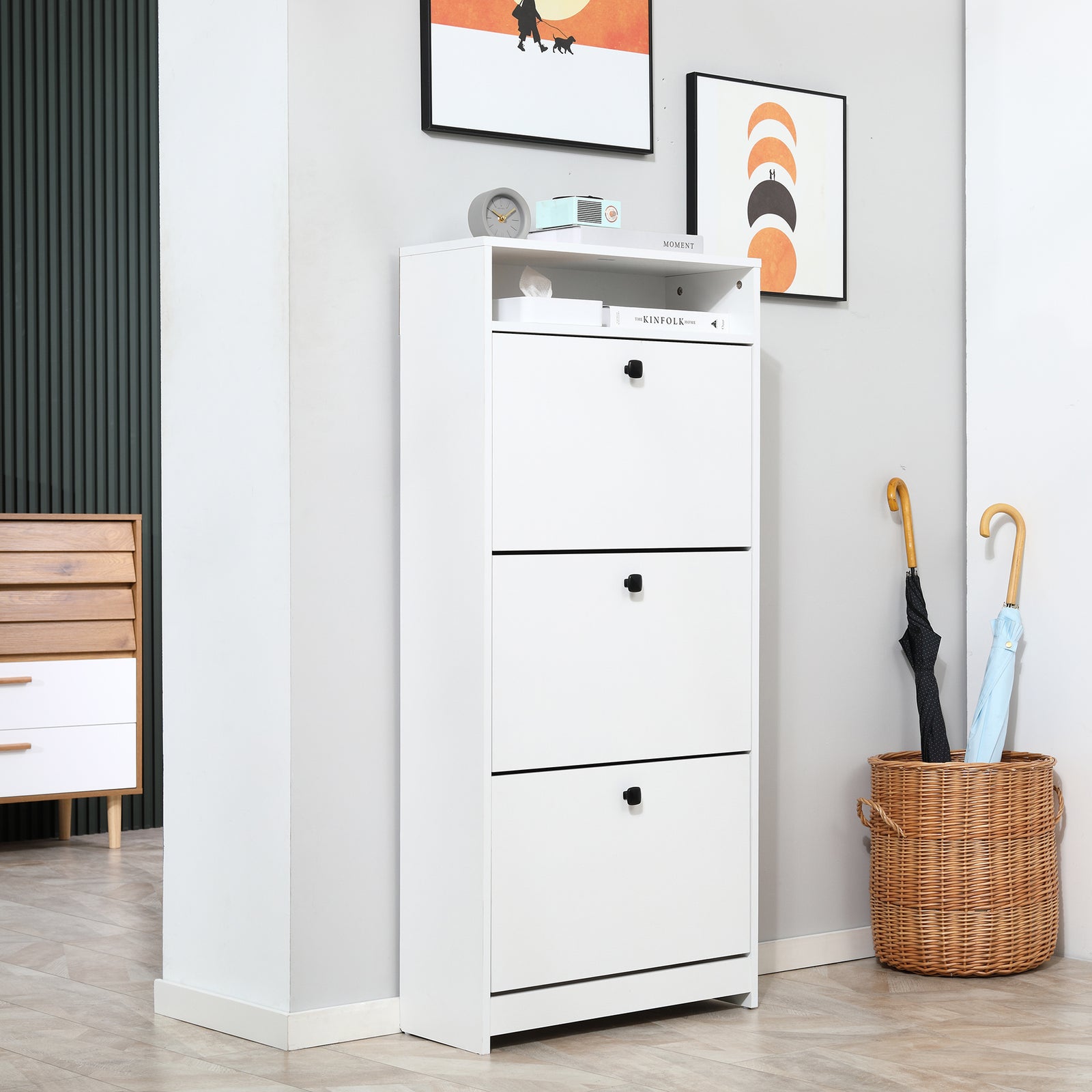 Shoe Storage Cabinet Footwear Organiser Space-saving