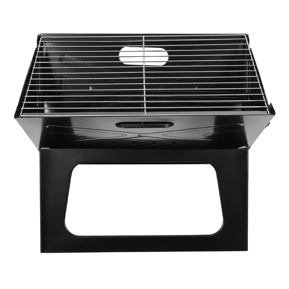 Living and Home Portable X-shaped Charcoal Grill Foldable Outdoor Bbq For Camping Tailgating