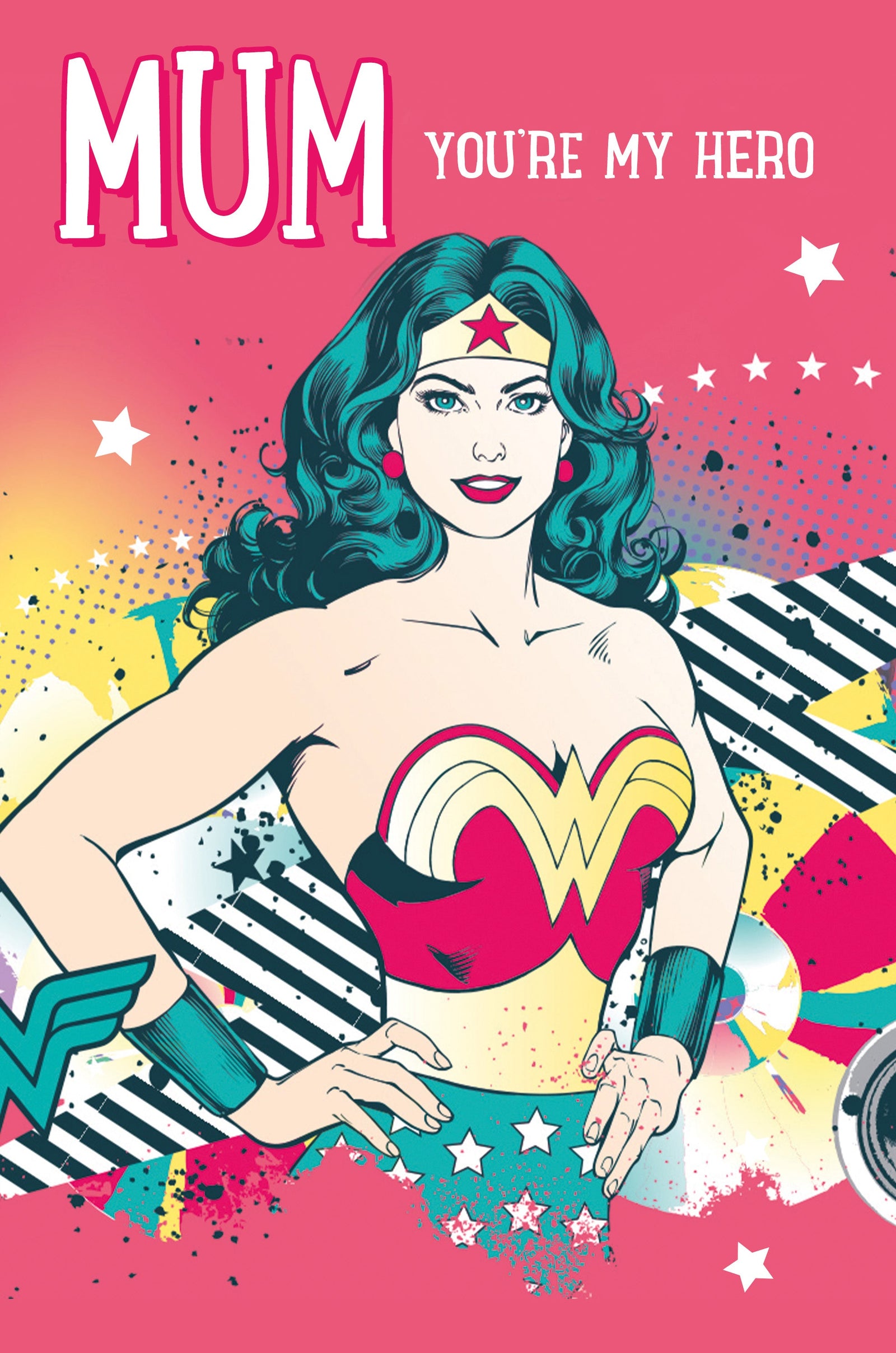 Wonder Woman 'you're My Hero' Mother's Day Card Official Product