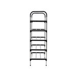 Multi Tiers Shoe Rack Organizer Stackable Space Saving Shoe Shelf | 5 | Black