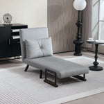 Click Clack Single Chair Bed Settee For Living Room | One Size | Light Grey