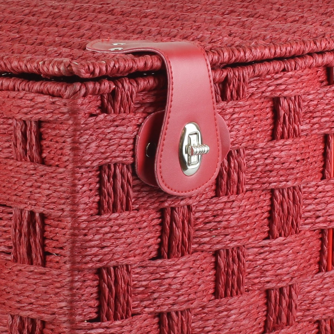 Red Twisted Paper Rope Storage Basket | Small | Red