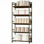 Bookcase Anti-slip Design 5-tier | Rustic Brown