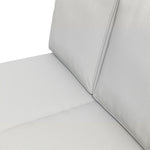 2 Seater Outdoor Seat Cushions, Water Repellent W/ Backrest | Light Slate Gray