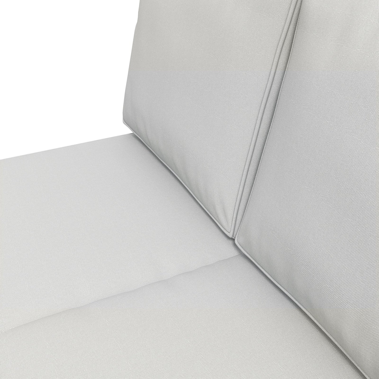 2 Seater Outdoor Seat Cushions, Water Repellent W/ Backrest | Light Slate Gray