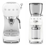 Ecf02, Cgf11, Ects01 Coffee Machine, Grinder & Tamping Set | White