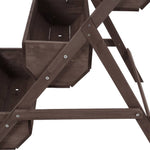 3-tier Wooden Planter Box With Drainage Holes | Brown