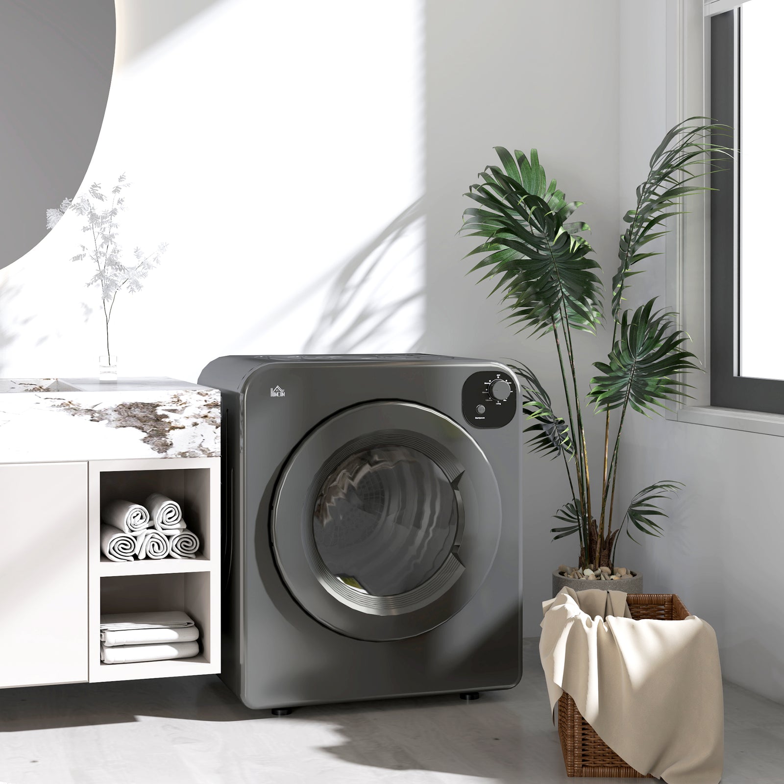 6kg Vented Tumble Dryer With 7 Dry Programmers | One Size | Gray