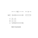 Paper Holder Without Cover Glossy Stainless Steel Logic