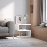 Coffee End Table Side Tv Sofa Stand Office | White