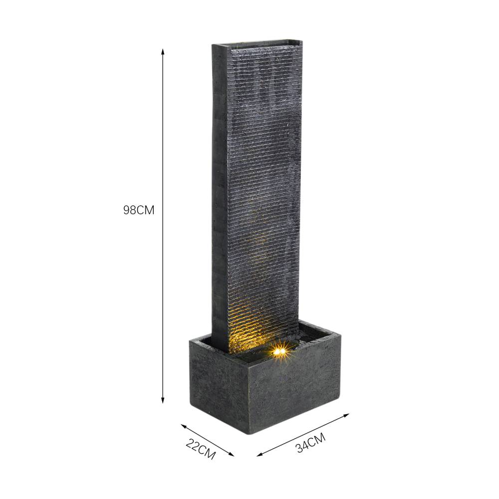 Outdoor Wall Standing Fountain Water Feature Fountain Stone