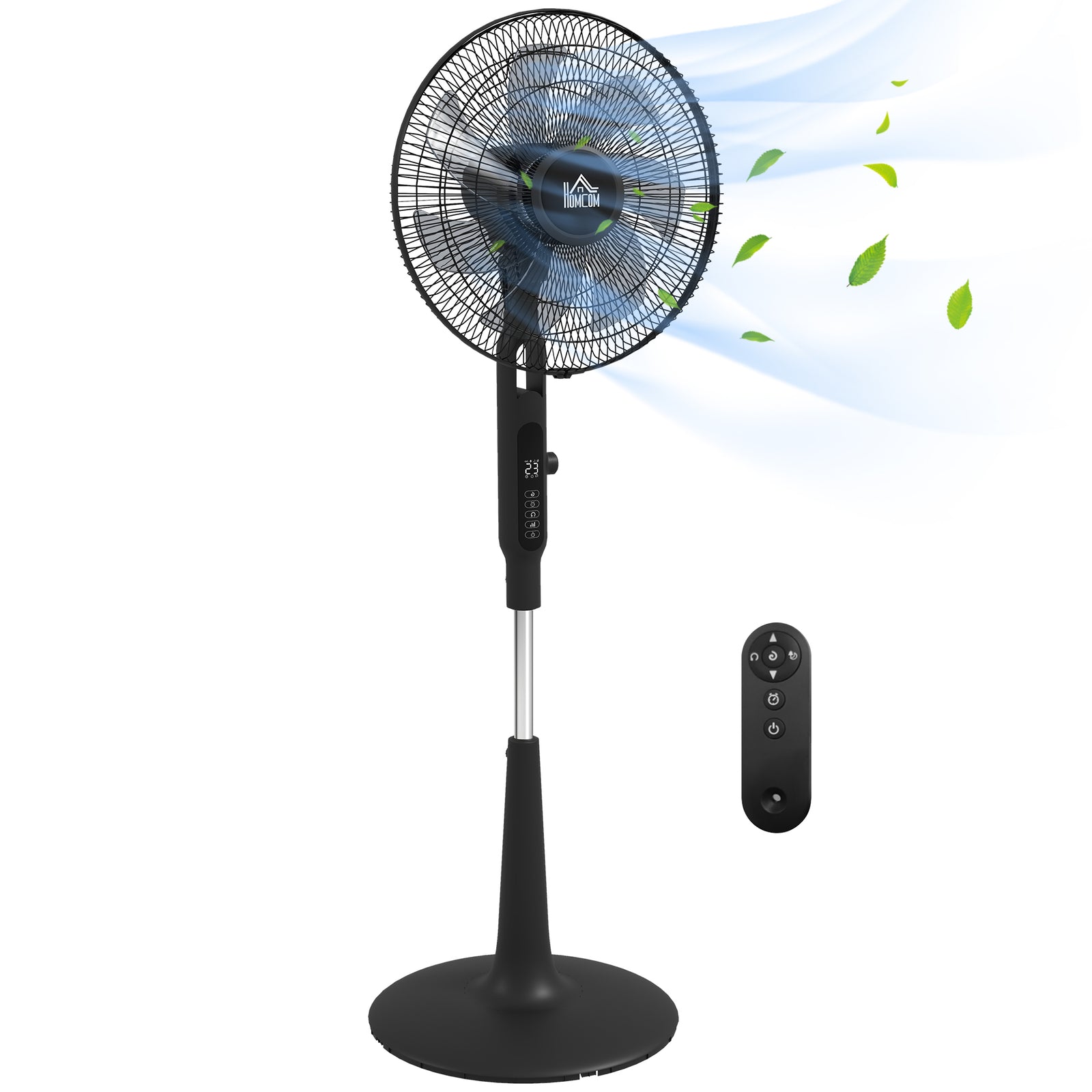 12v Dc Standing Fan With 75° Oscillation Mosquito