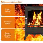 Steel Eco Multifuel Stove + Firewood Starter Kit | 8.5kw | Steel