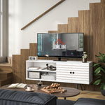 Tv Unit For 50" Tvs W/ Open Shelves White | Large | White
