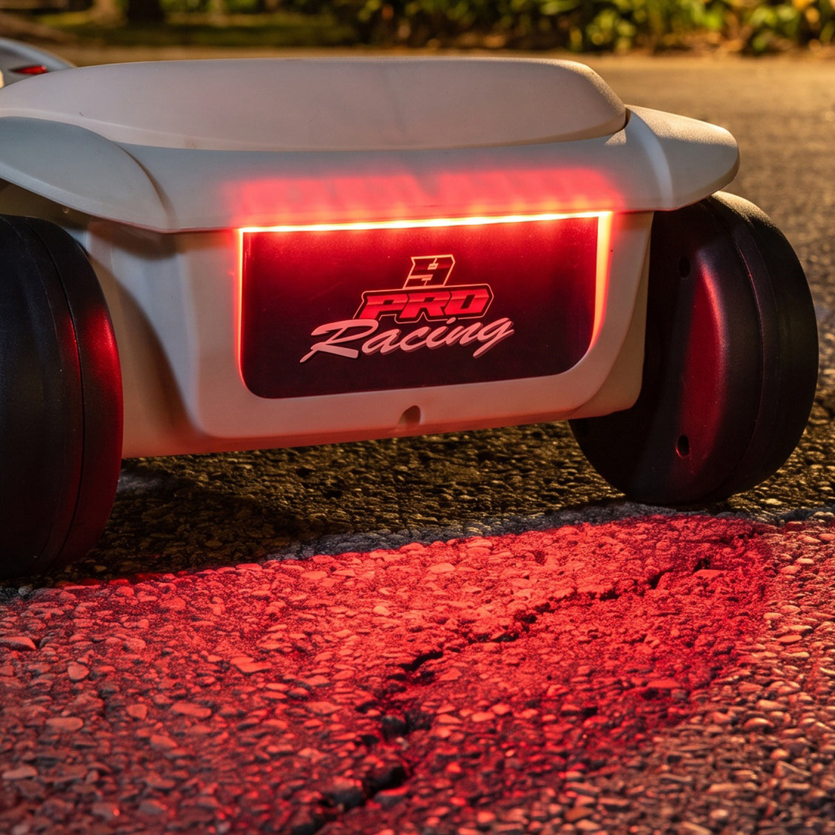 12v Electric Wiggle Car With Pedal, 2 Speeds, Soft Start | White