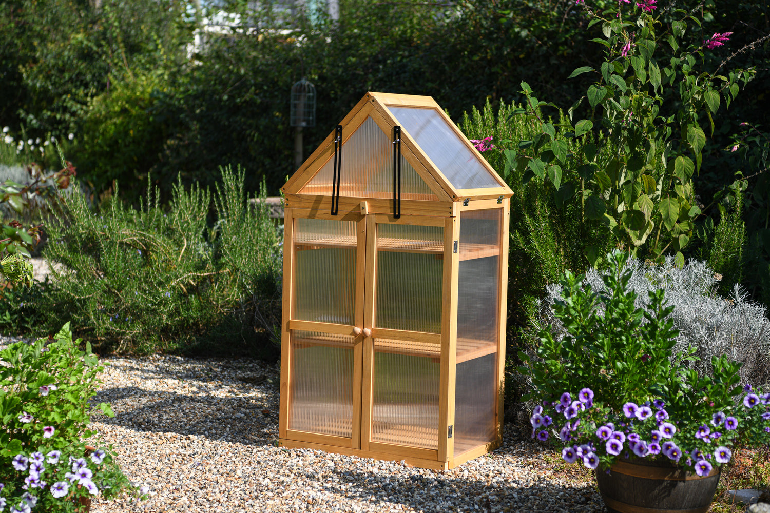 Wooden 3 Shelf Greenhouse